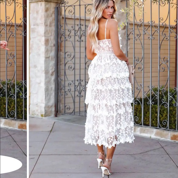 vici collection pascal tiered dress - Picture 3 of 3